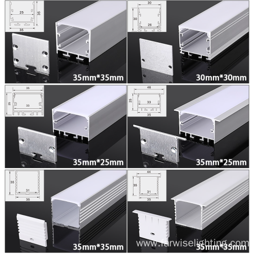 customized linear lighting transparent led diffuser